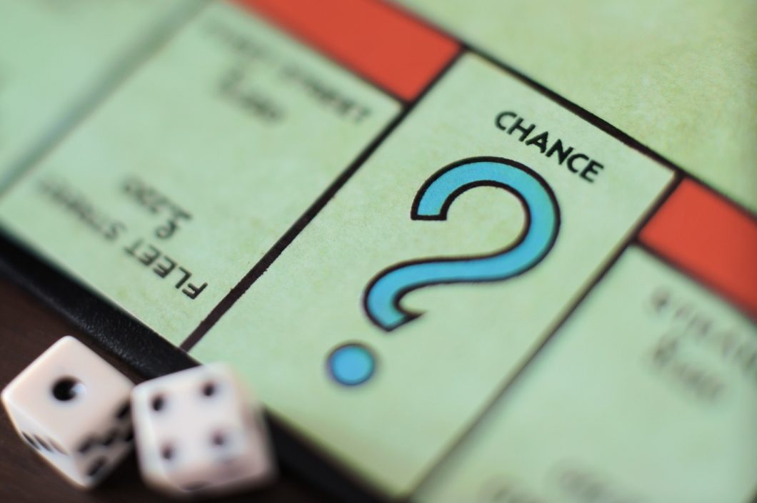 Chance space on a Monopoly board.