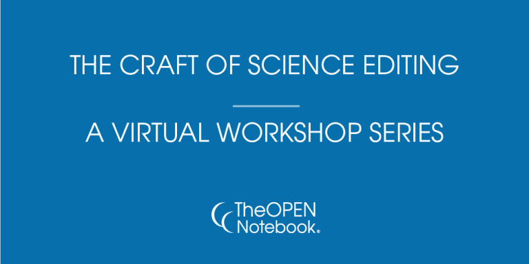 The craft of science editing - a virtual workshop series